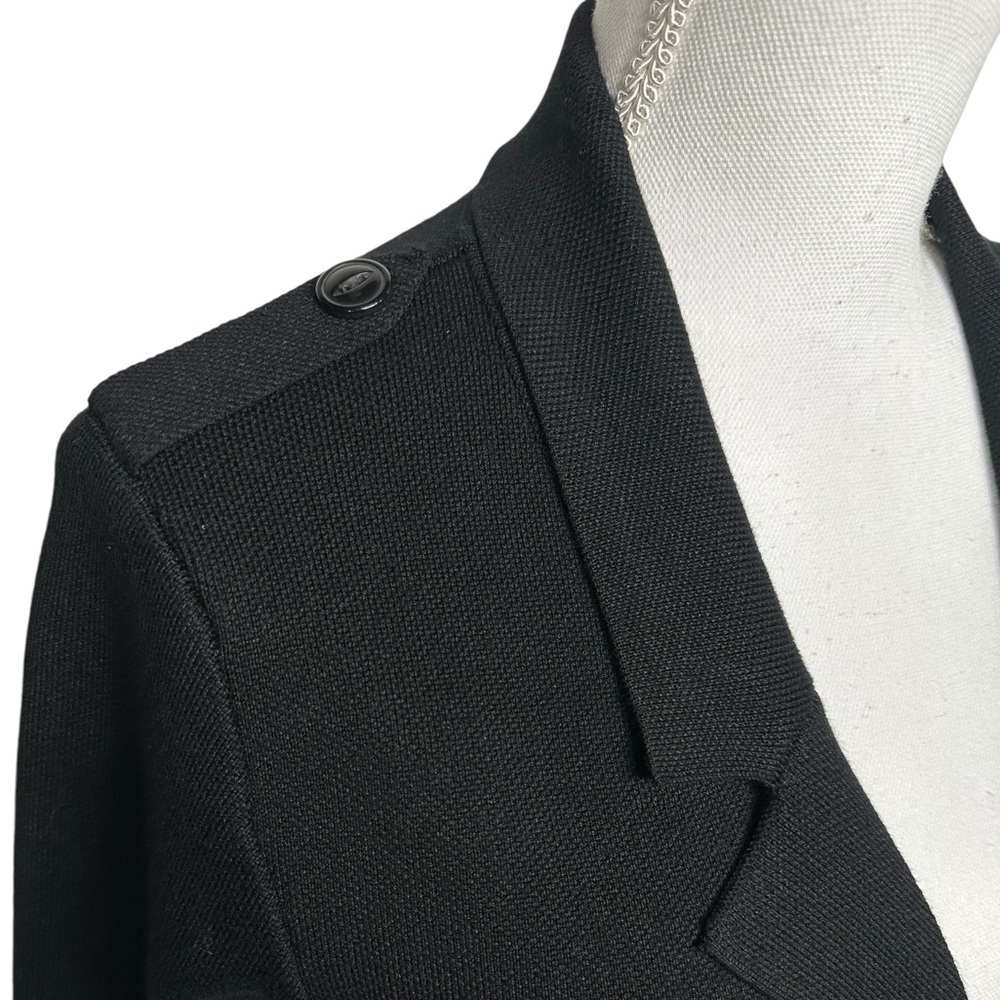 VILA MILANO / Black Long Cardigan / Medium / Goth Preppy Whimsygoth Office - Picture 6 of 9